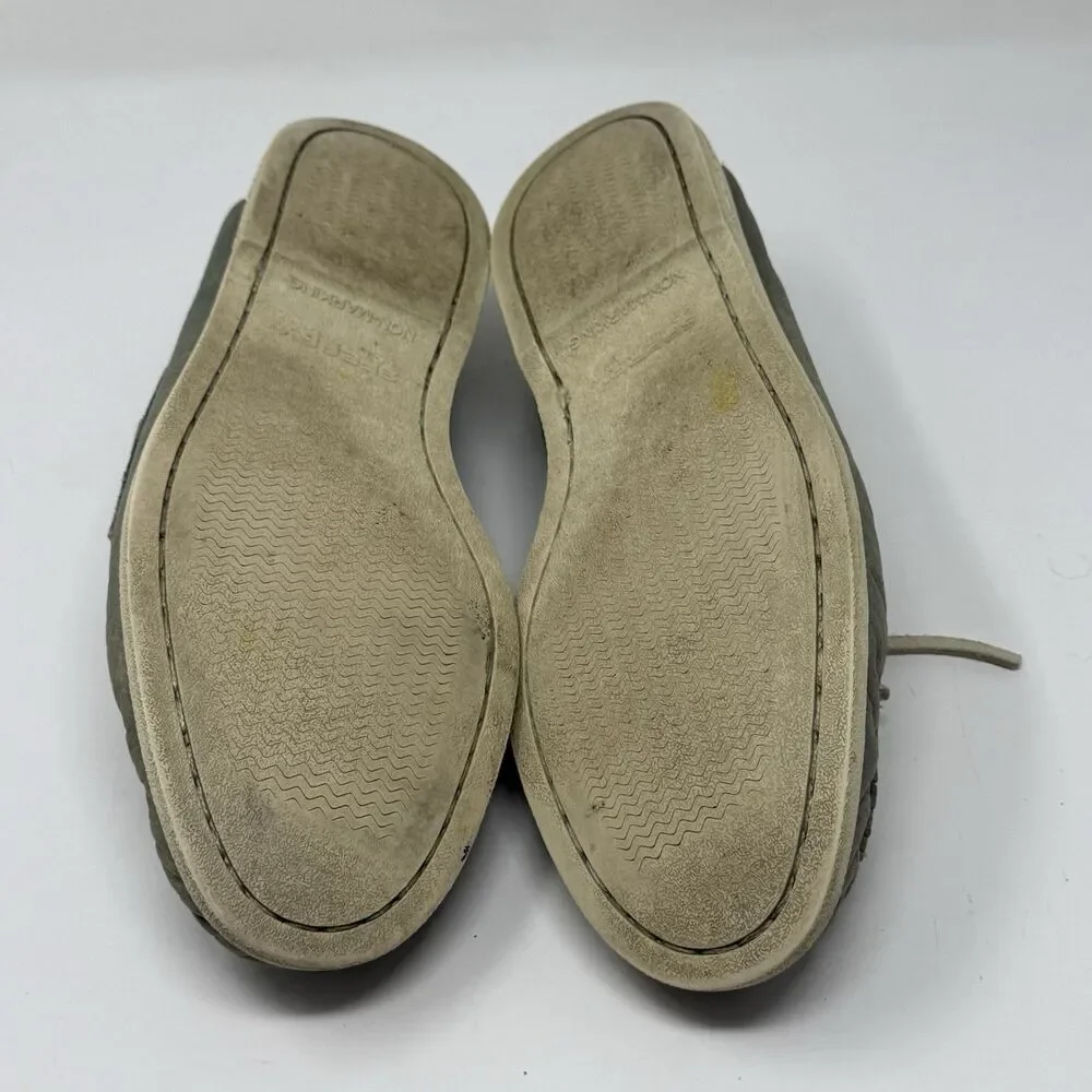 Sperry Top Sider Daytona Boat Shoes Mens 9.5 M Green Leather 2 Eye Preppy